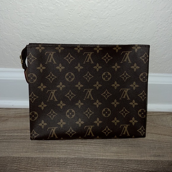 💯 AUTH LV LOUIS VUITTON LARGE POUCH LIKE NEW - Picture 2 of 8